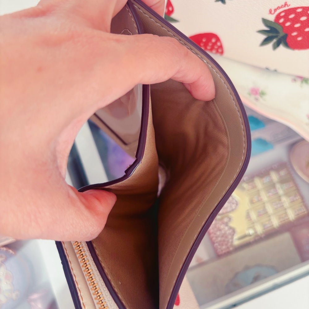 Coach Nolita 19 wild Strawberry Print Mini Shoulder Bag & Snap wallet. - Picture 10 of 10